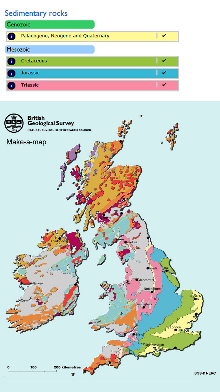 Rock Type Map Uk Rocks And Landforms | Scotland's Environment Web